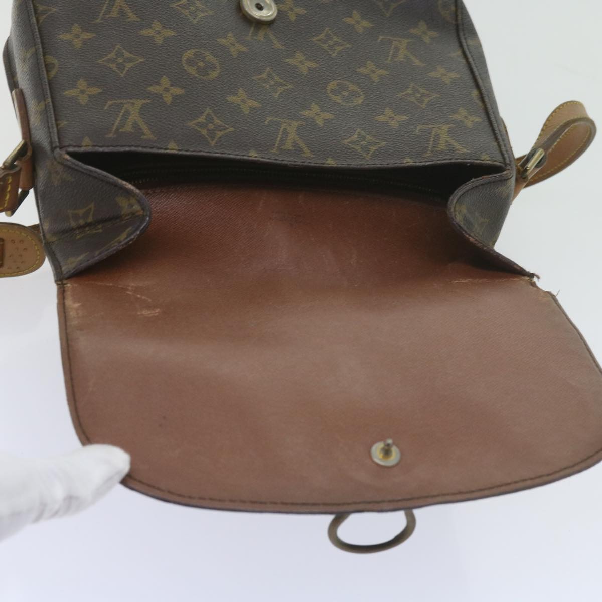 LOUIS VUITTON Monogram Saint Cloud GM Shoulder Bag M51242 LV Auth 60739