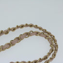 CHANEL Matelasse Chain Shoulder Bag Tweed Pink CC Auth 60753A-8
