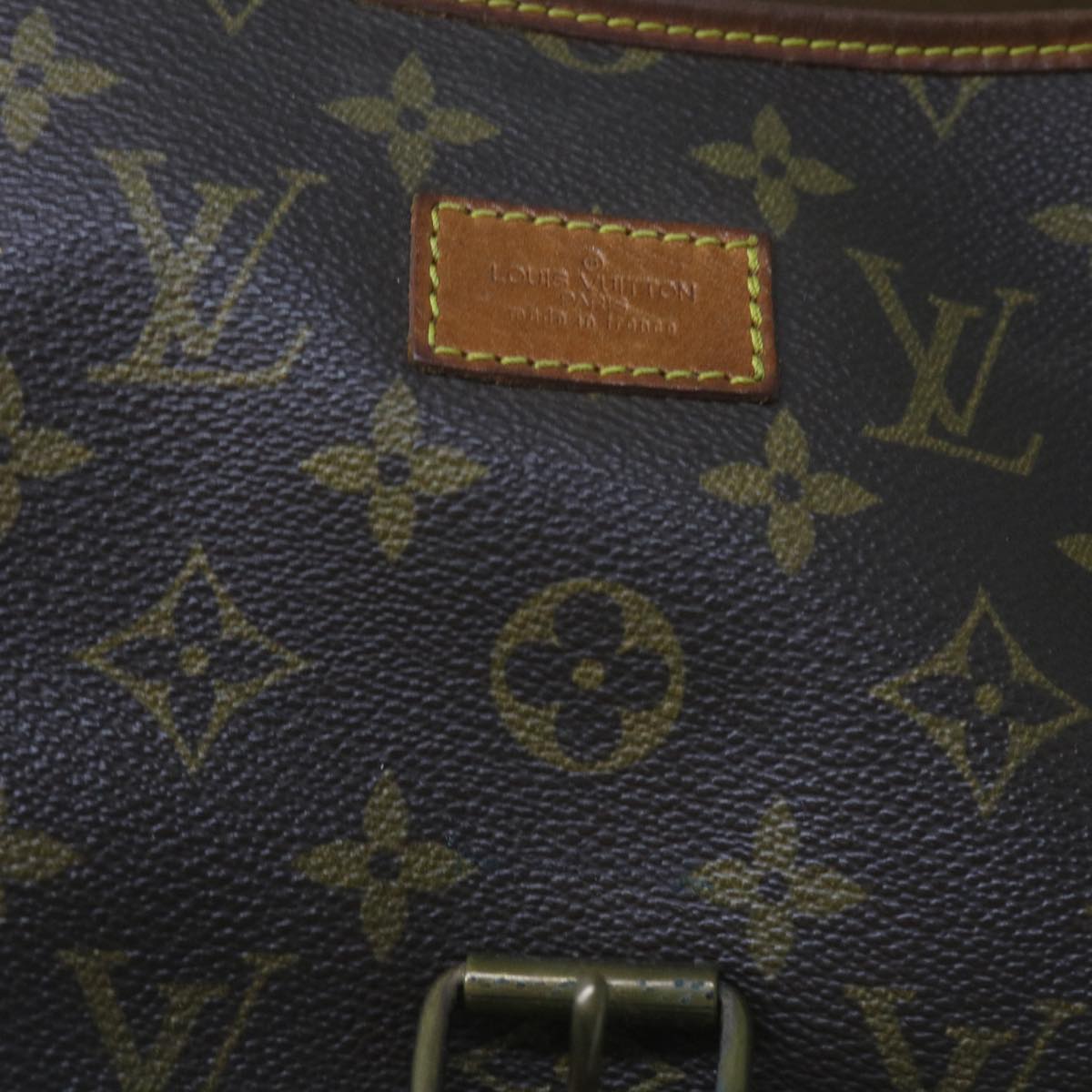 LOUIS VUITTON Monogram Saumur 35 Shoulder Bag M42254 LV Auth 60759