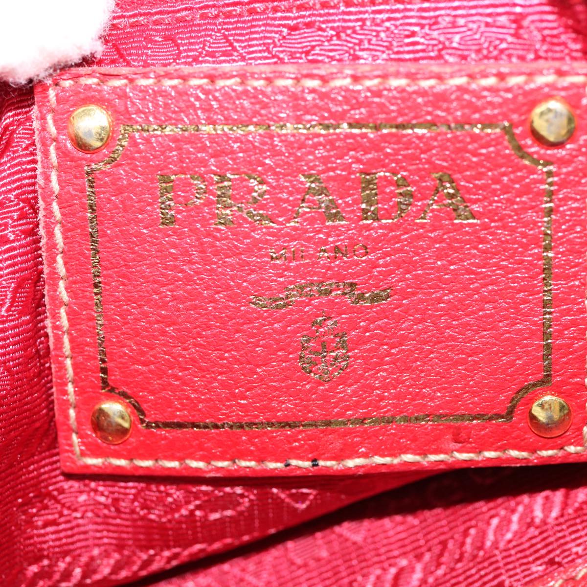 PRADA Tote Bag Nylon 2way Red Auth 60770