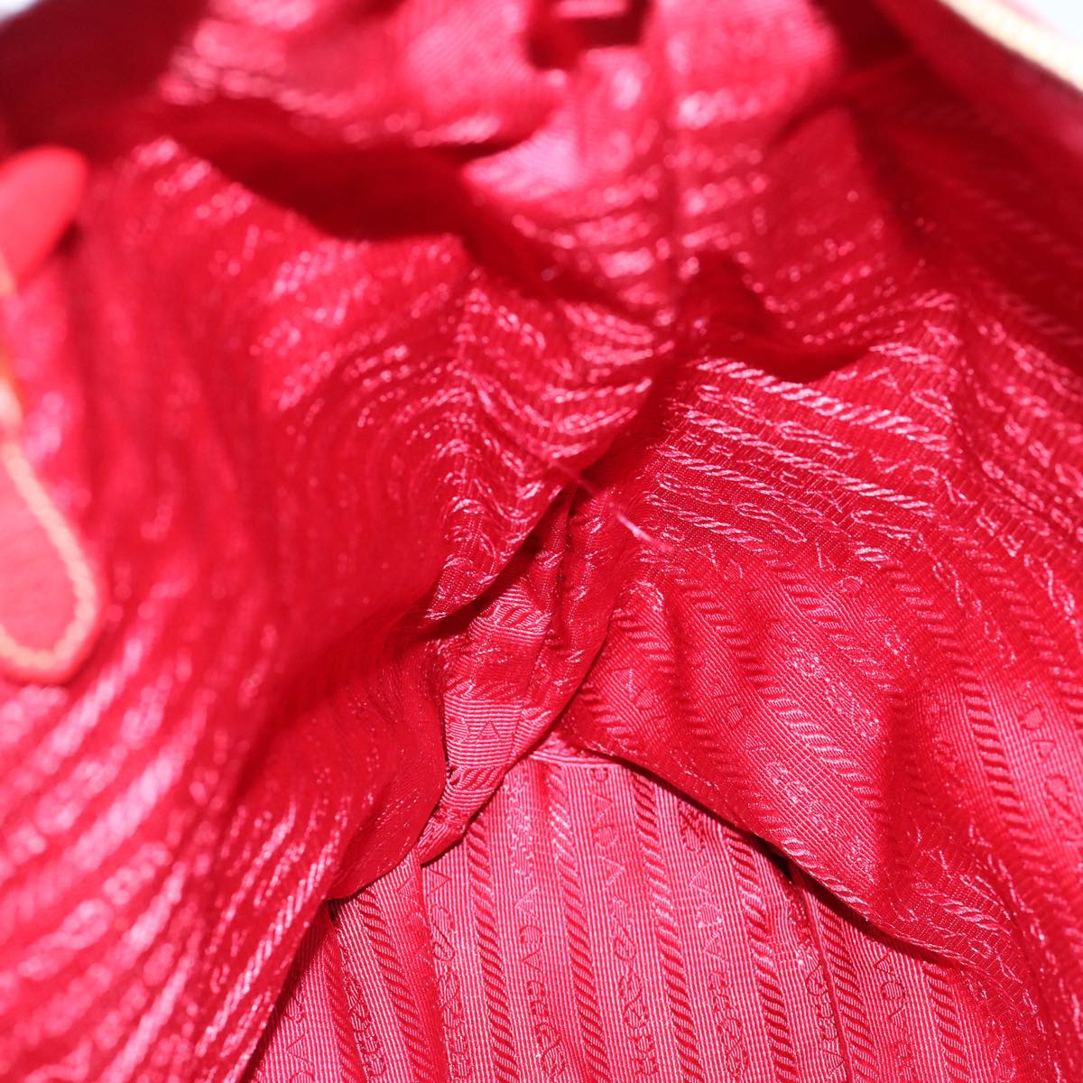 PRADA Tote Bag Nylon 2way Red Auth 60770