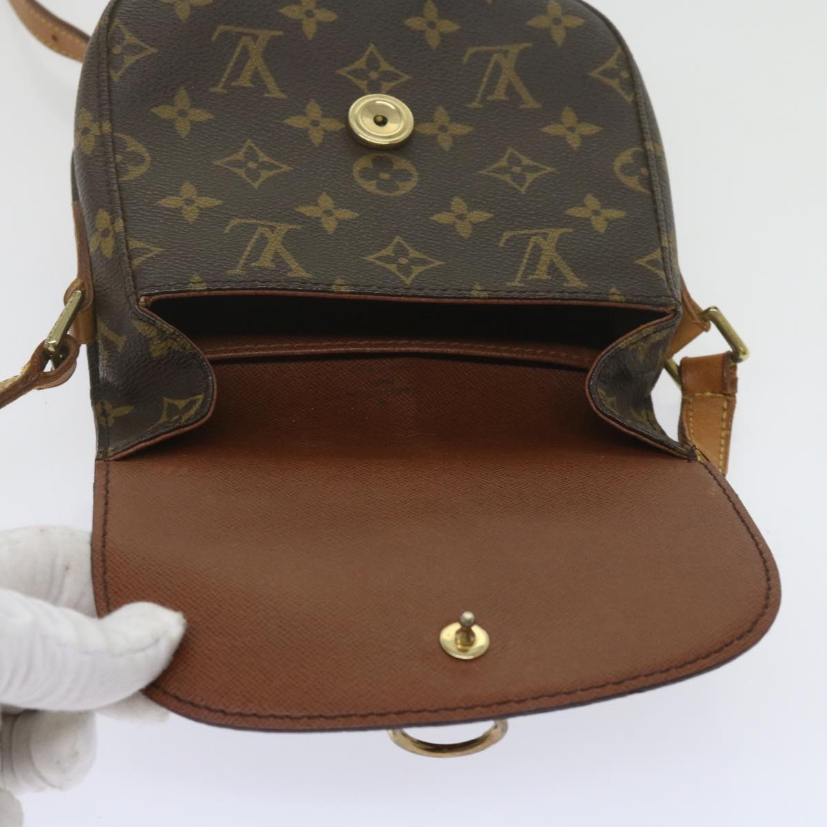 LOUIS VUITTON Monogram Saint Cloud PM Shoulder Bag M51244 LV Auth 60824