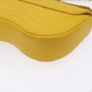 LOUIS VUITTON New Wave Chain Bag PM Shoulder Bag Leather Yellow LV Auth 60852A-20