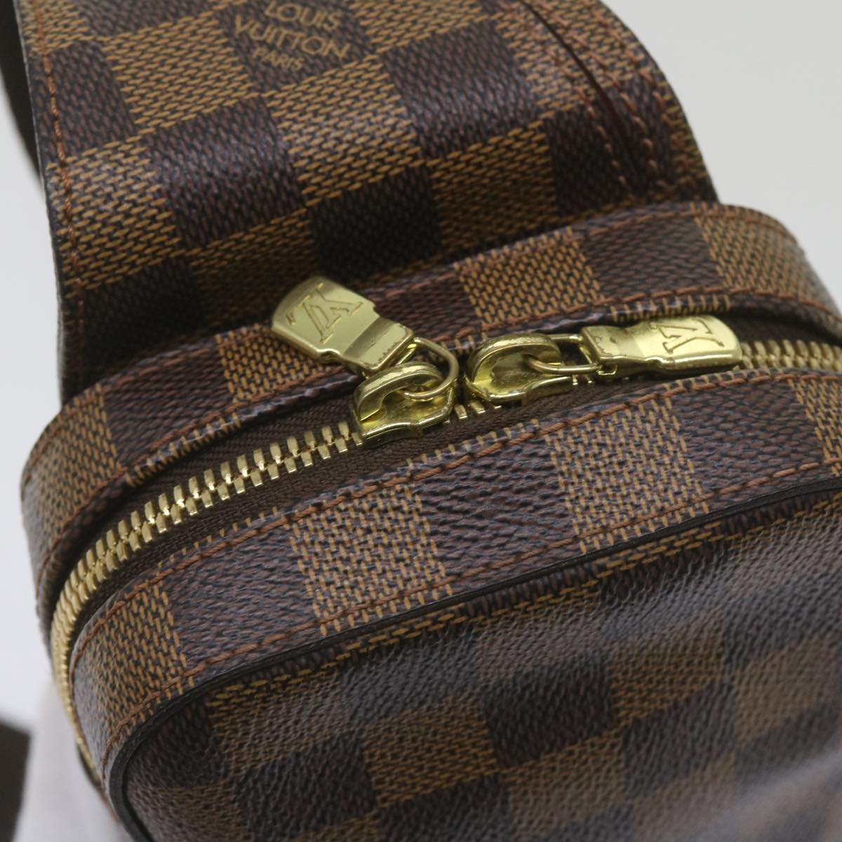 LOUIS VUITTON Damier Ebene Geronimos Shoulder Bag N51994 LV Auth 60862