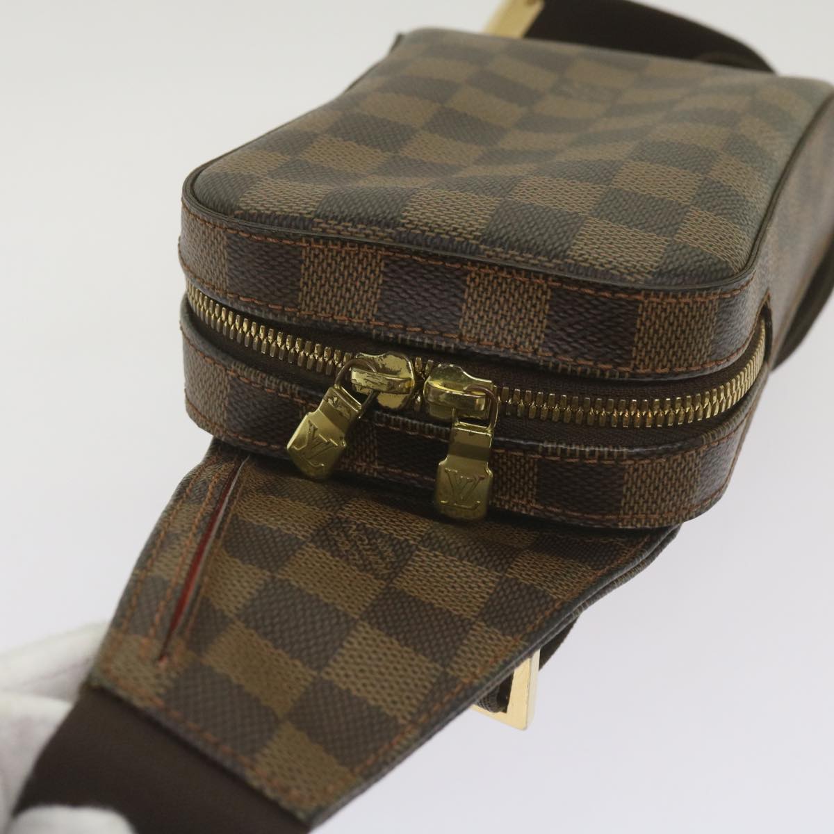 LOUIS VUITTON Damier Ebene Geronimos Shoulder Bag N51994 LV Auth 60865