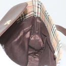 Burberry Nova Check Umhängetasche Canvas Beige Auth 60870-19