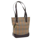 Burberry Nova Check Umhängetasche Canvas Beige Auth 60870-1