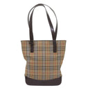 Burberry Nova Check Umhängetasche Canvas Beige Auth 60870-13