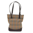 Burberry Nova Check Umhängetasche Canvas Beige Auth 60870-2