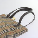 Burberry Nova Check Umhängetasche Canvas Beige Auth 60870-14