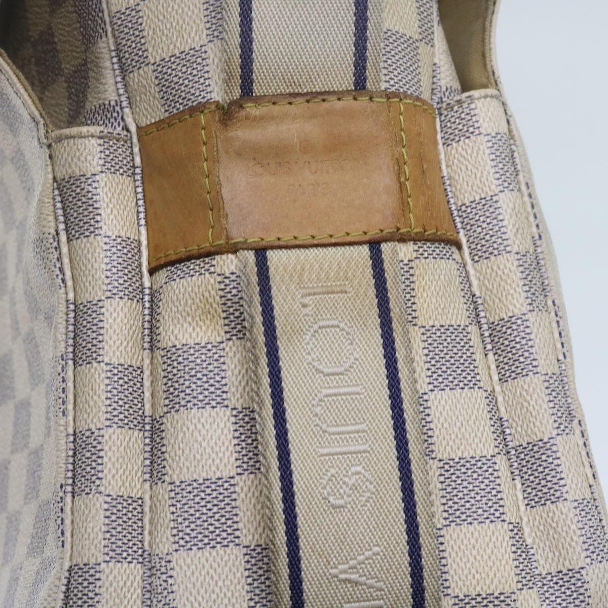 LOUIS VUITTON Damier Azur Naviglio Shoulder Bag N51189 LV Auth 60889