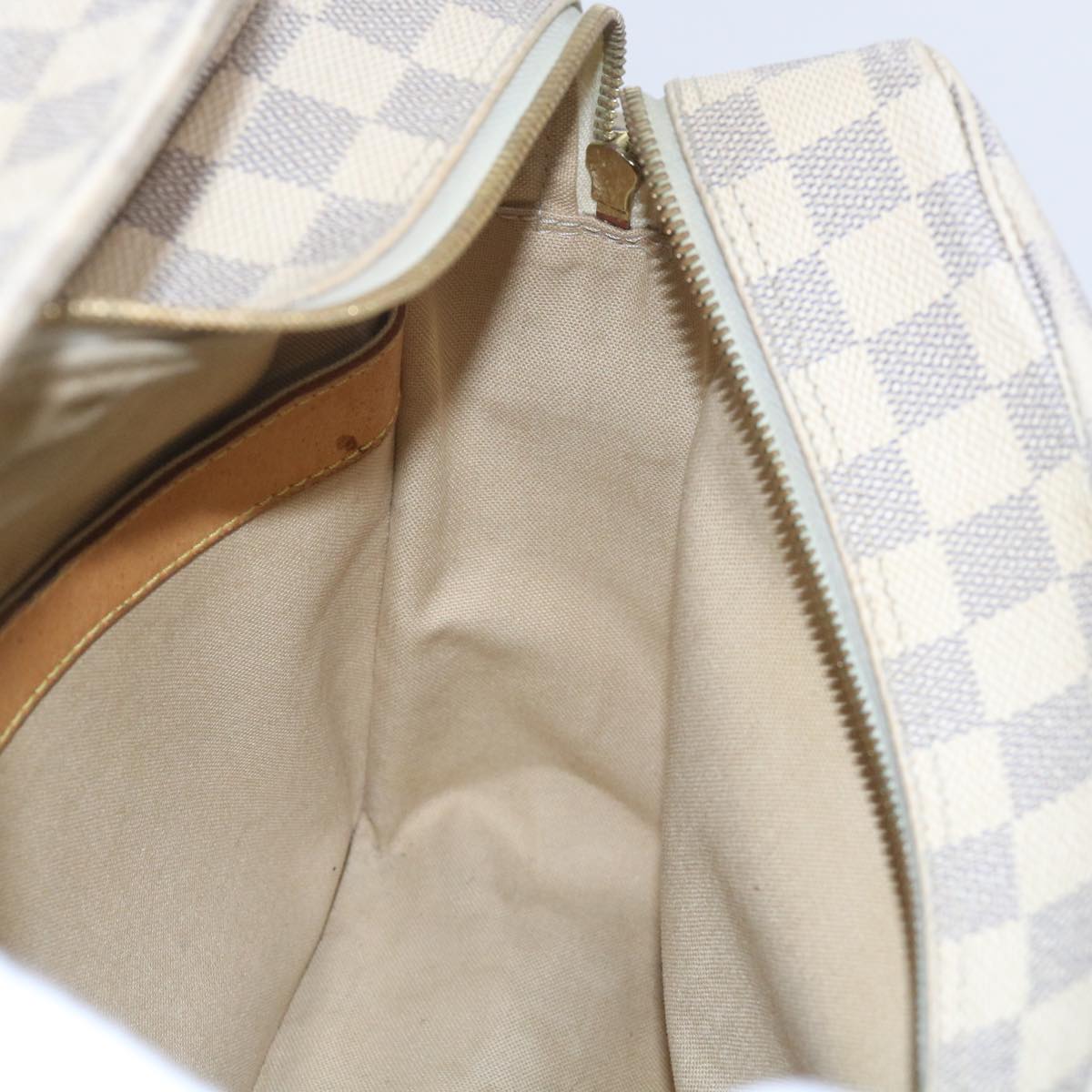 LOUIS VUITTON Damier Azur Naviglio Shoulder Bag N51189 LV Auth 60889