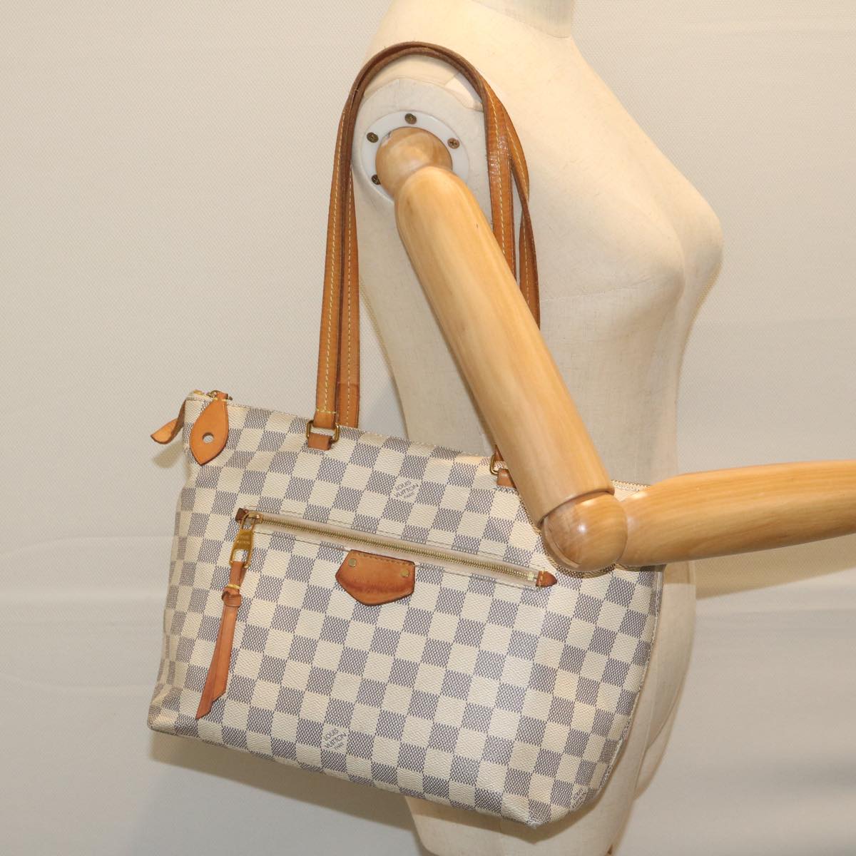 LOUIS VUITTON Damier Azur Jena PM Shoulder Bag N44039 LV Auth 60905