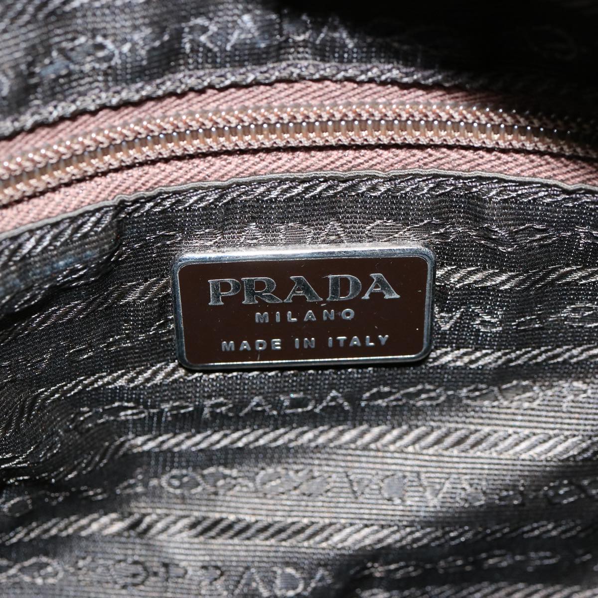 PRADA Shoulder Bag Nylon Khaki Auth 60958