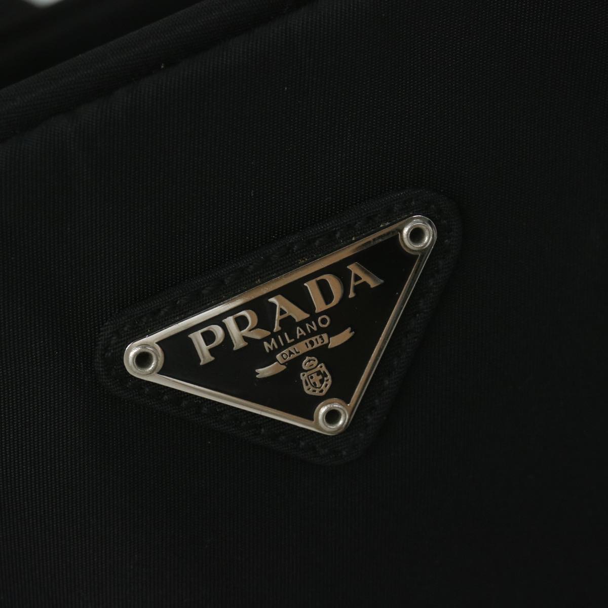 PRADA Shoulder Bag Nylon Black Auth 60961