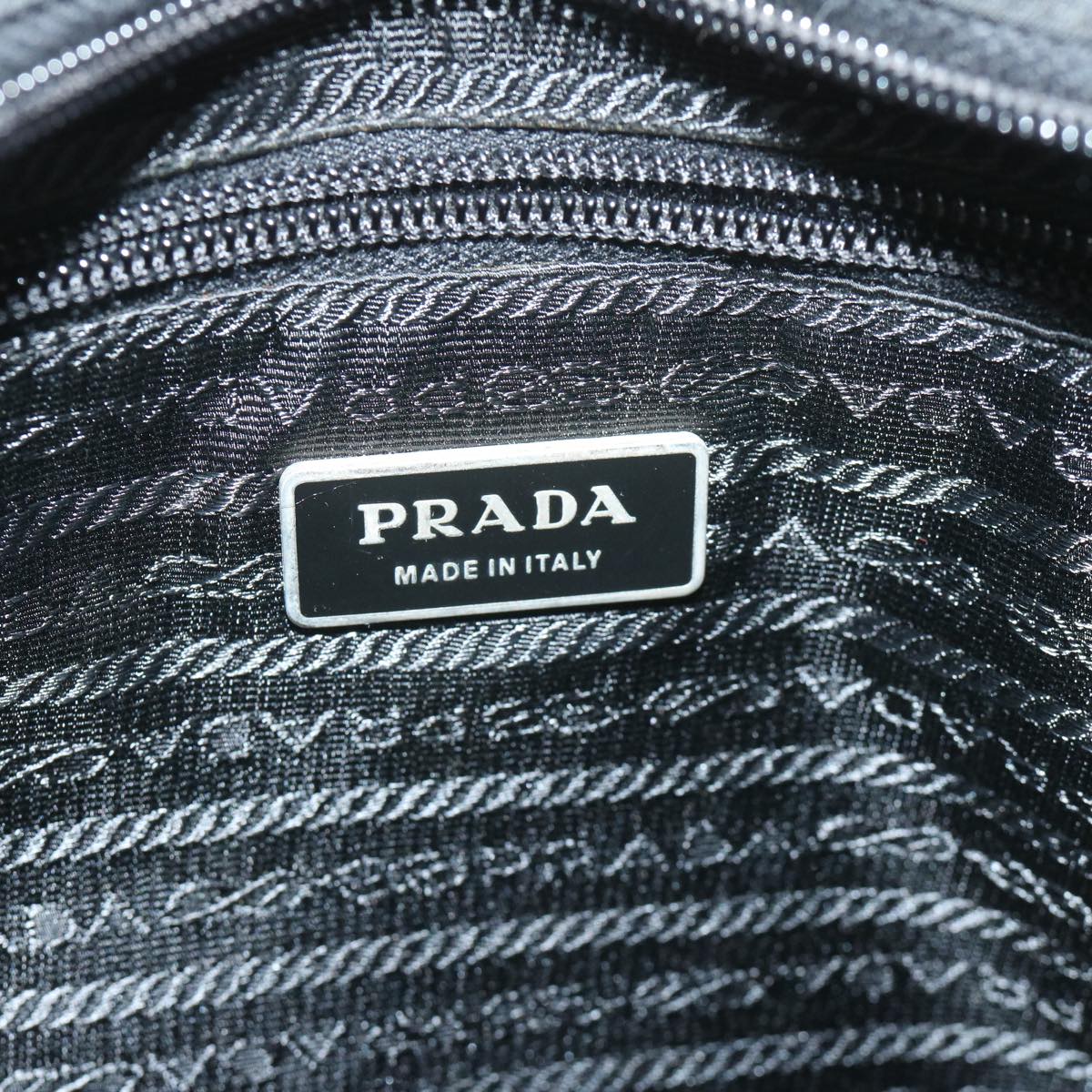 PRADA Shoulder Bag Nylon Black Auth 60962