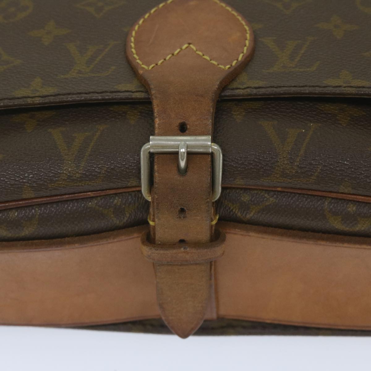 LOUIS VUITTON Monogram Cartouchiere GM Shoulder Bag Vintage M51252 LV Auth 60971