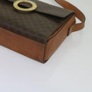 CELINE Macadam Canvas Umhängetasche PVC Leder Braun Auth 60985-9
