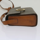 CELINE Macadam Canvas Umhängetasche PVC Leder Braun Auth 60985-4