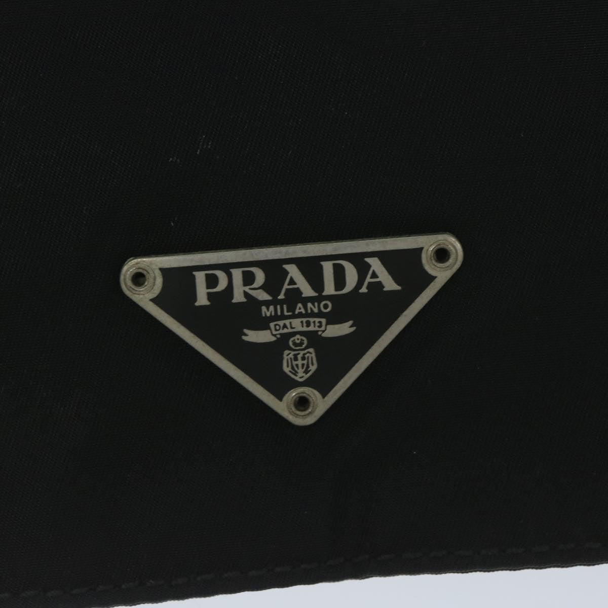 PRADA Shoulder Bag Nylon Black Auth 61011