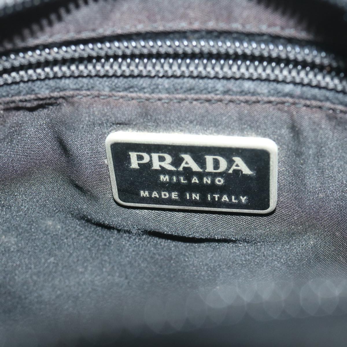 PRADA Shoulder Bag Nylon Black Auth 61011