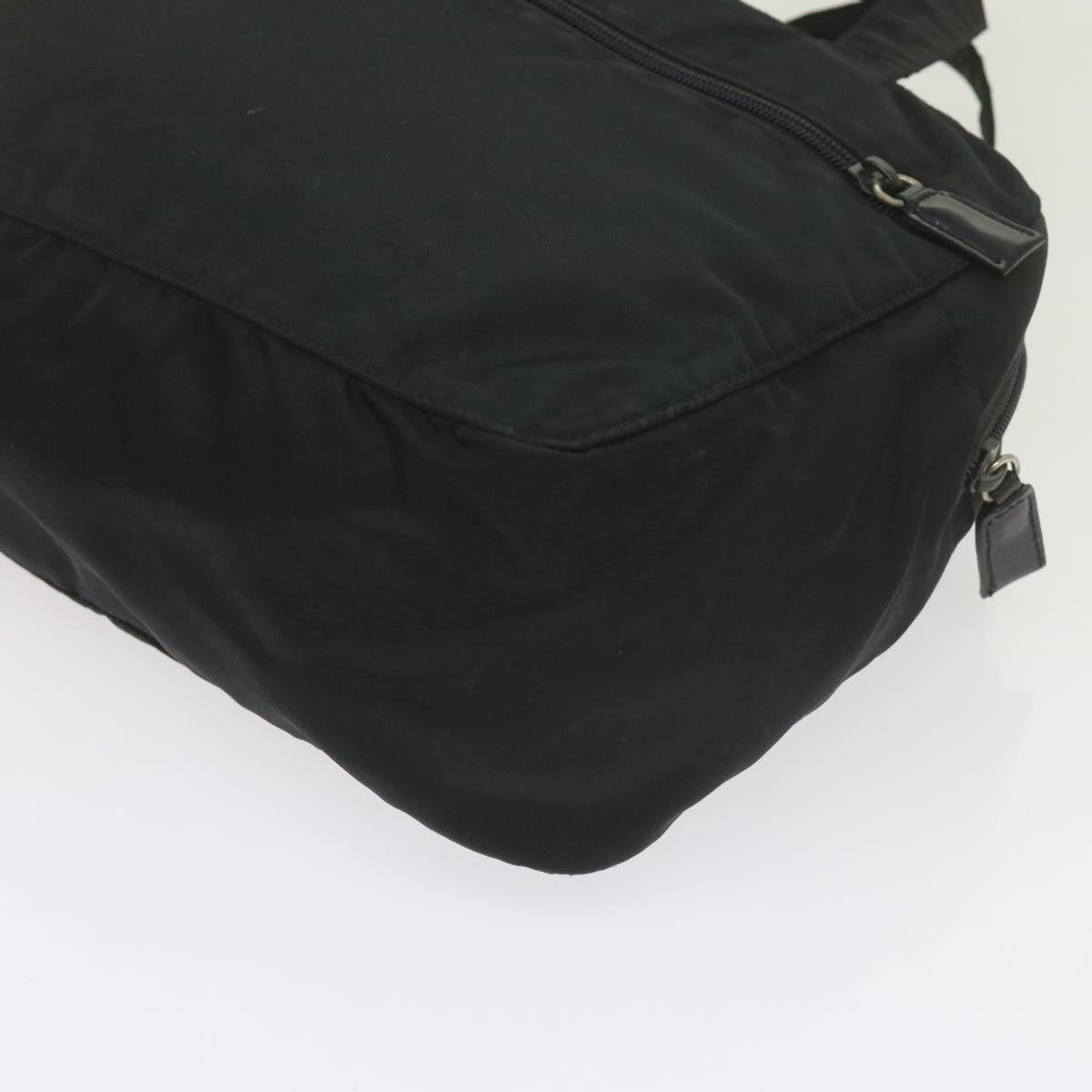PRADA Hand Bag Nylon Black Auth 61014