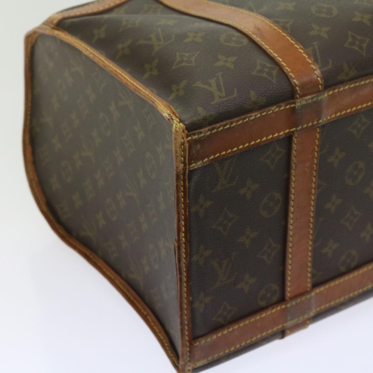 LOUIS VUITTON Monogram Sac Shan 40 Pet Carry Vintage M42024 LV Auth 61117