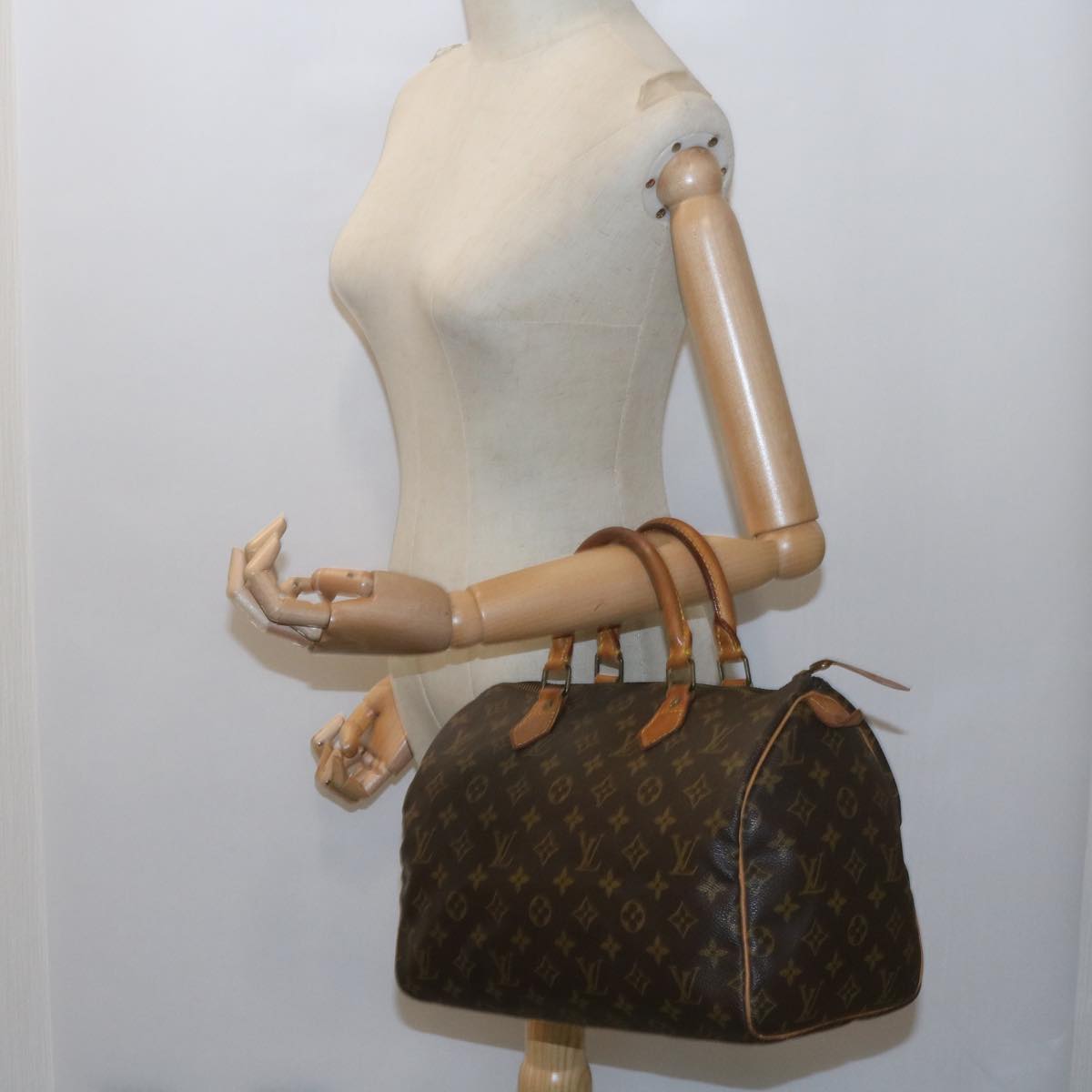 LOUIS VUITTON Monogram Speedy 30 Hand Bag M41526 LV Auth 61176