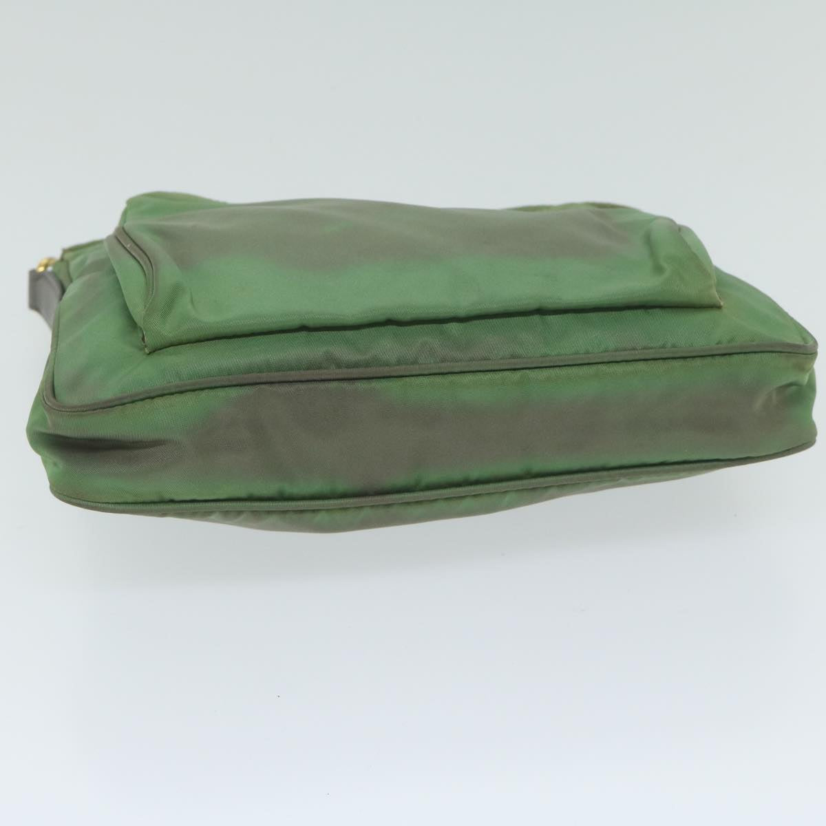 PRADA Shoulder Bag Nylon Green Auth 61234