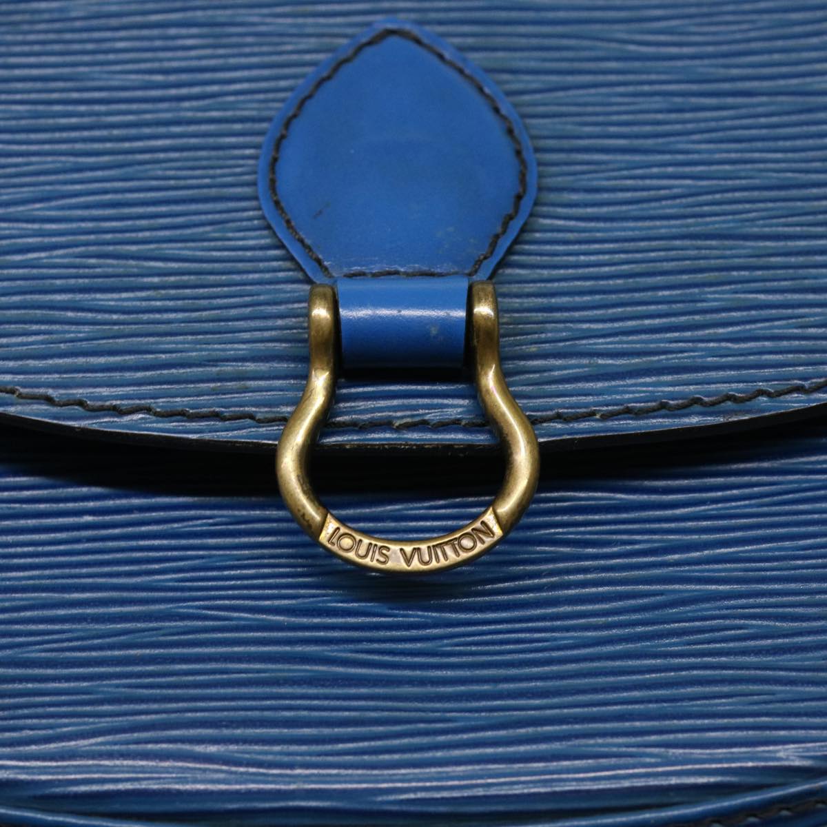 LOUIS VUITTON Epi Saint Cloud PM Shoulder Bag Blue M52195 LV Auth 61278