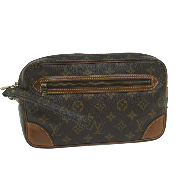 LOUIS VUITTON Monogram Marly Dragonne GM Clutch Tasche M51825 LV Auth 61286