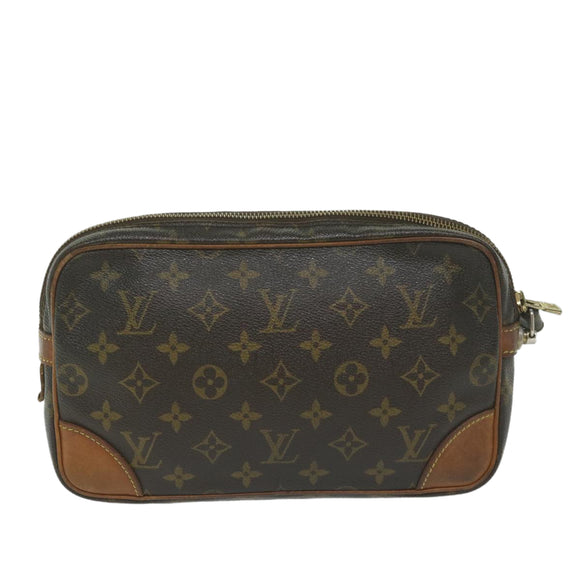 LOUIS VUITTON Monogram Marly Dragonne GM Clutch Tasche M51825 LV Auth 61286