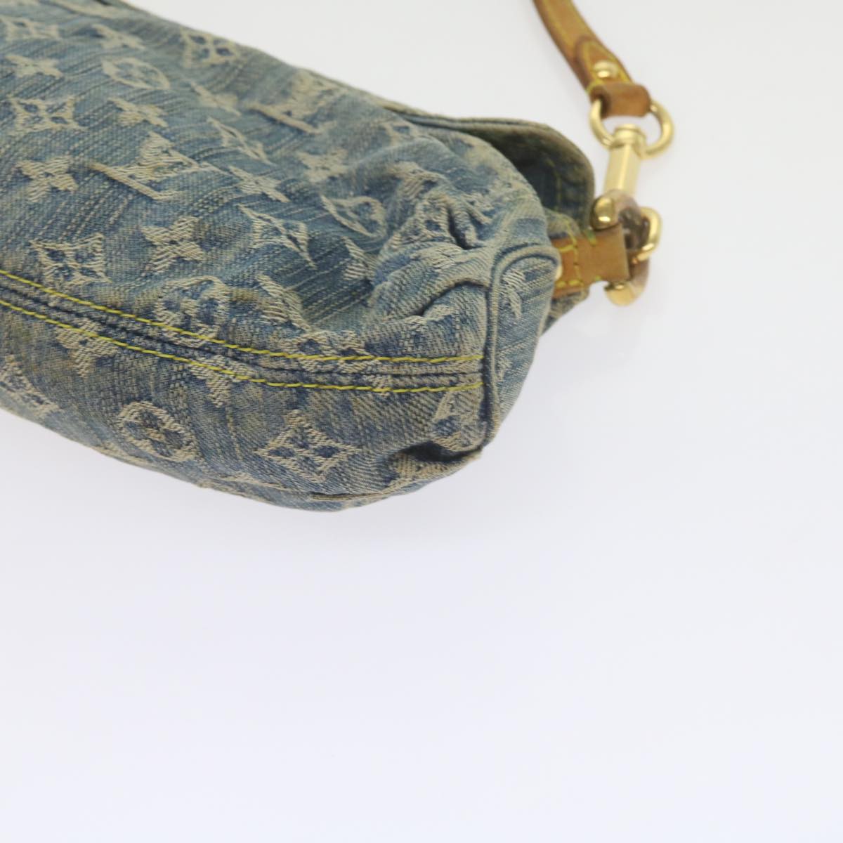 LOUIS VUITTON Monogram Denim Mini Preity Shoulder Bag Blue M95050 Auth 61295