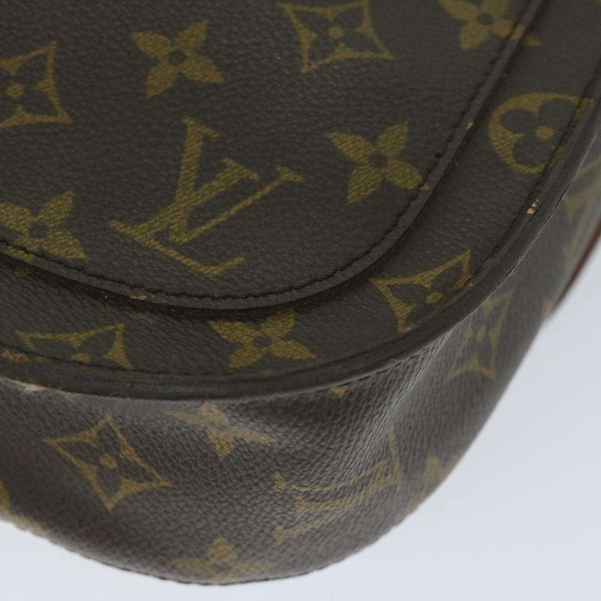 LOUIS VUITTON Monogram Saint Cloud GM Shoulder Bag M51242 LV Auth 61307