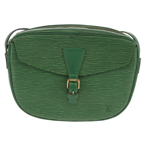 LOUIS VUITTON Epi Jeune Fille MM Shoulder Bag Green M52154 LV Auth 61310