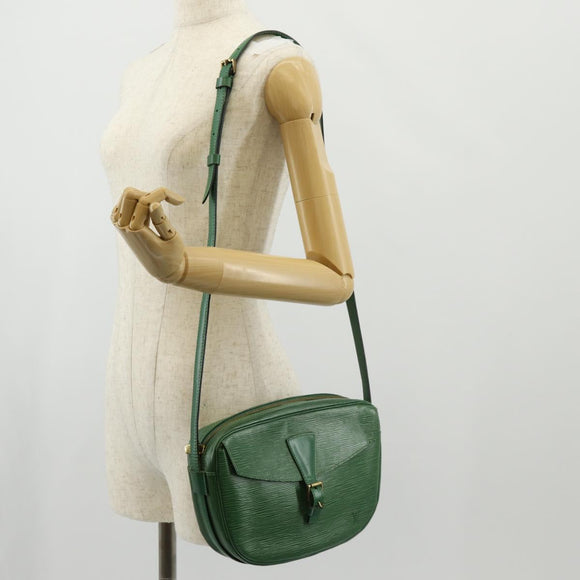 LOUIS VUITTON Epi Jeune Fille MM Shoulder Bag Green M52154 LV Auth 61310