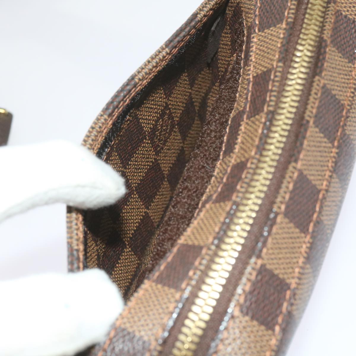 LOUIS VUITTON Damier Ebene Geronimos Shoulder Bag N51994 LV Auth 61321