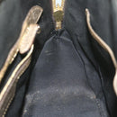 BURBERRY Nova Check Hand Bag Nylon Canvas Beige Auth 61344-19