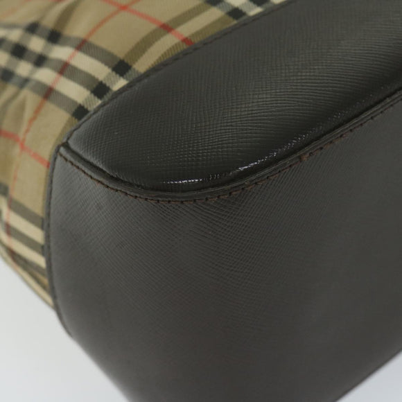 BURBERRY Nova Check Handtasche Canvas Beige Orig 61346