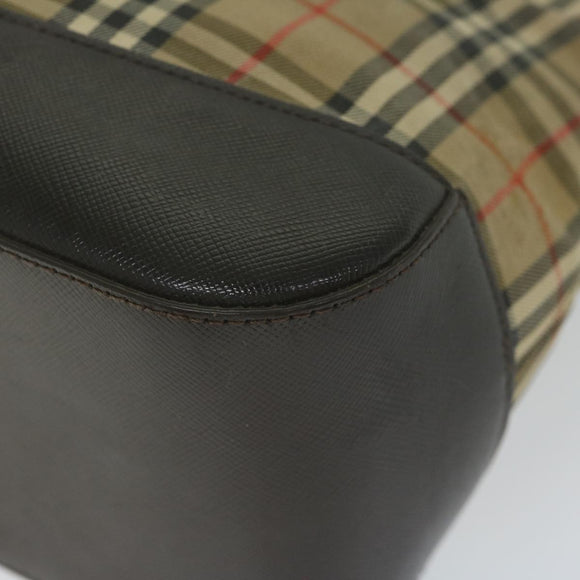 BURBERRY Nova Check Handtasche Canvas Beige Orig 61346