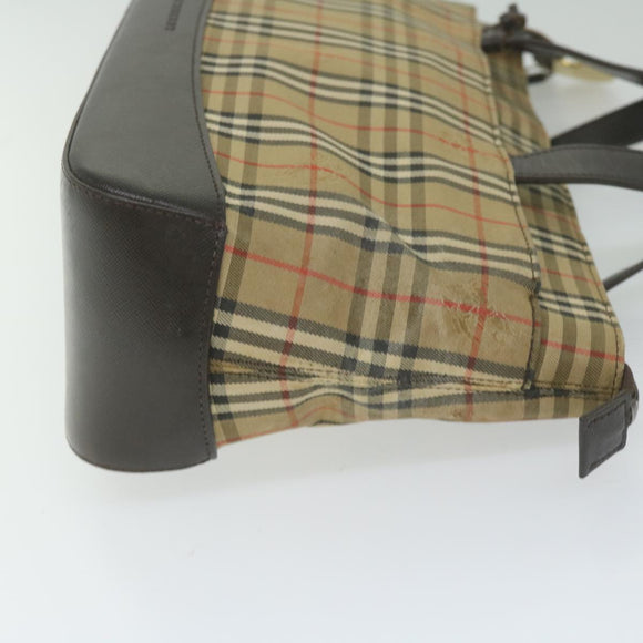 BURBERRY Nova Check Handtasche Canvas Beige Orig 61346