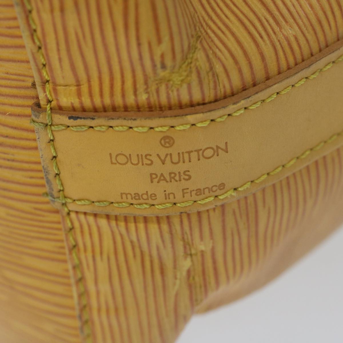 LOUIS VUITTON Epi Petit Noe Shoulder Bag Tassili Yellow M44109 LV Auth 61354