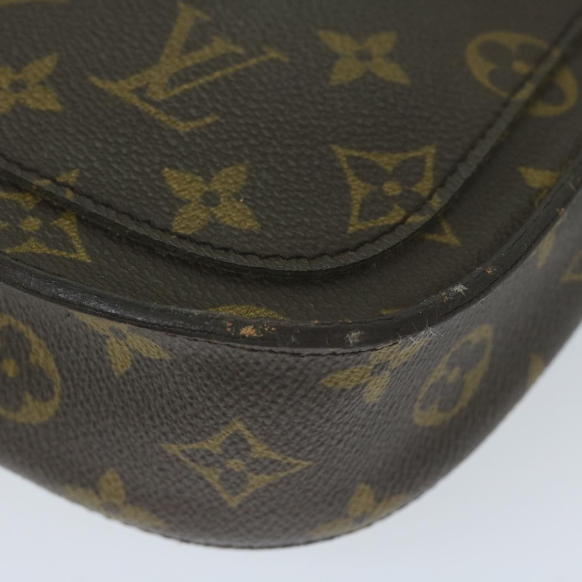 LOUIS VUITTON Monogram Saint Cloud MM Shoulder Bag M51243 LV Auth 61459