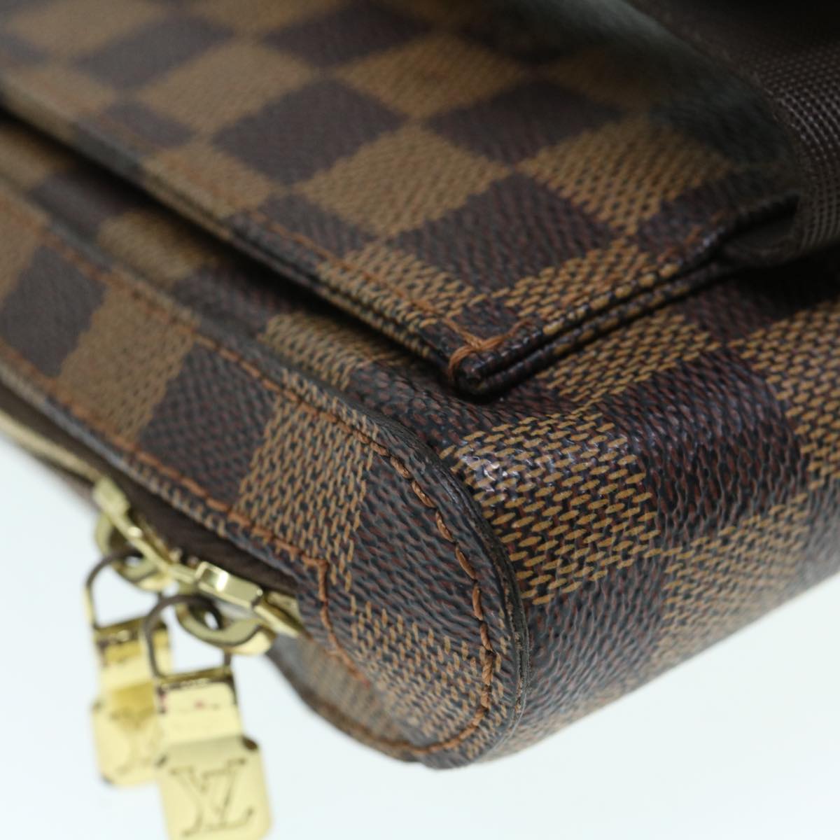 LOUIS VUITTON Damier Ebene Geronimos Shoulder Bag N51994 LV Auth 61462