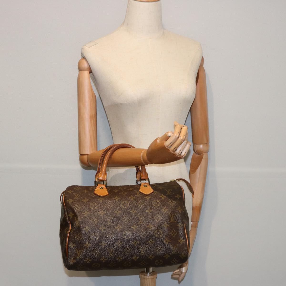 LOUIS VUITTON Monogram Speedy 30 Hand Bag M41526 LV Auth 61503