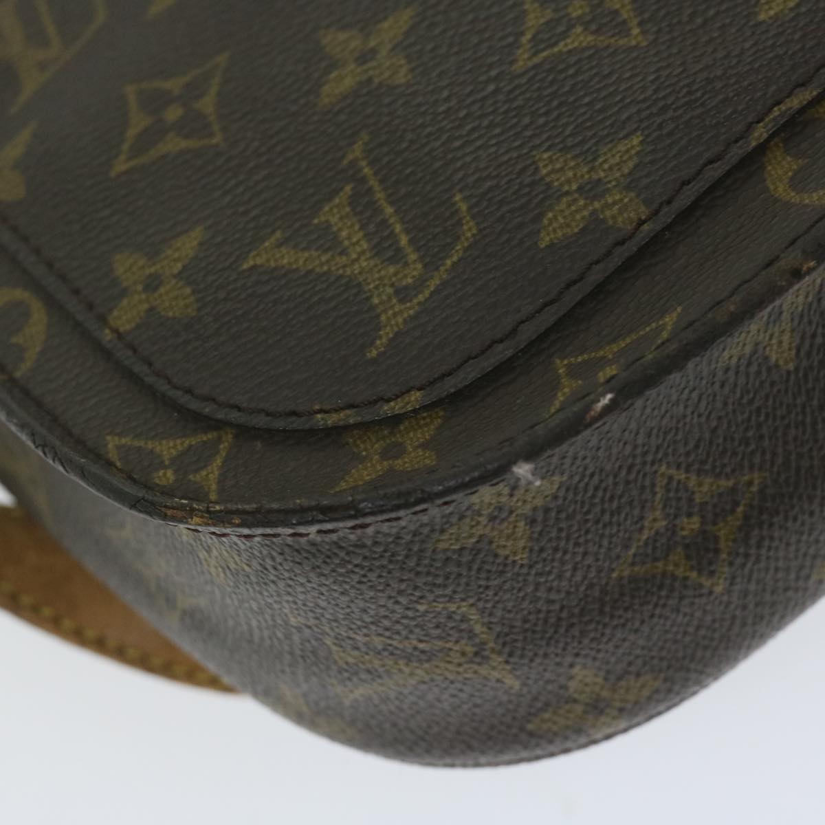 LOUIS VUITTON Monogram Saint Cloud GM Shoulder Bag M51242 LV Auth 61543