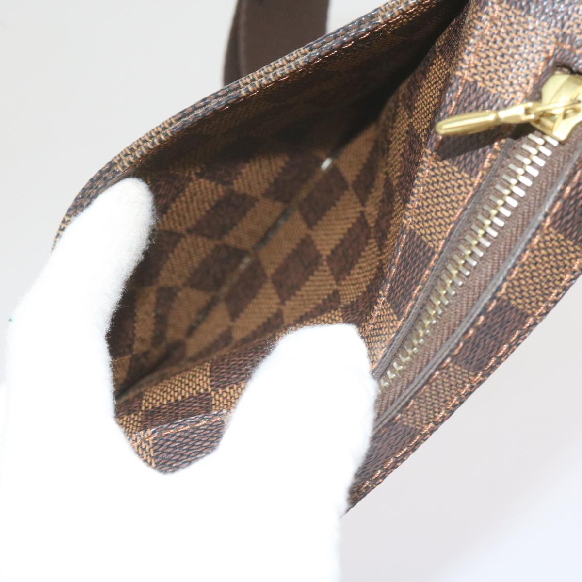 LOUIS VUITTON Damier Ebene Geronimos Shoulder Bag N51994 LV Auth 61552