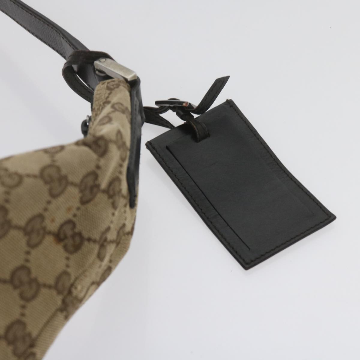 GUCCI GG Canvas Shoulder Bag Beige Auth 61662