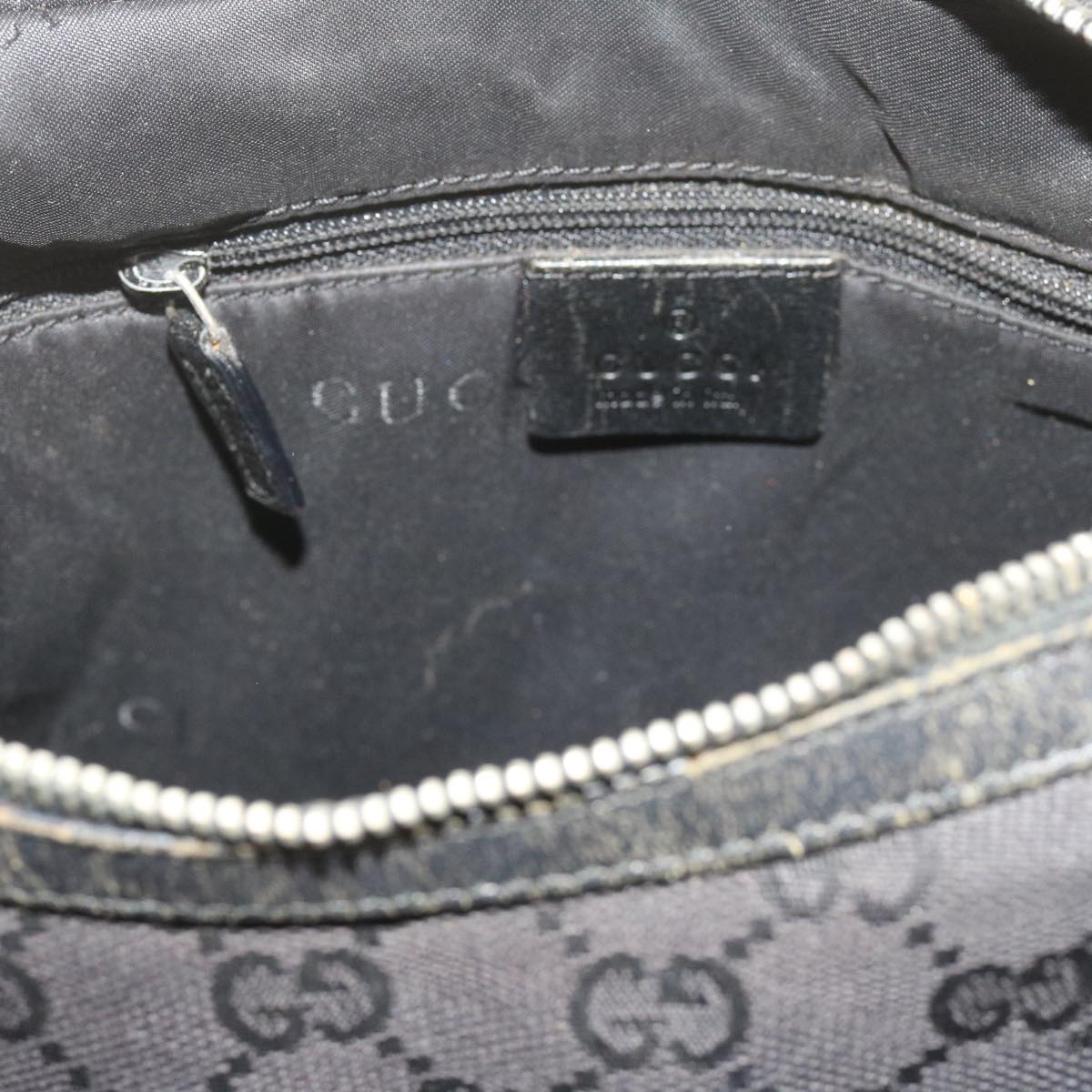 GUCCI GG Canvas Shoulder Bag Black Auth 61700