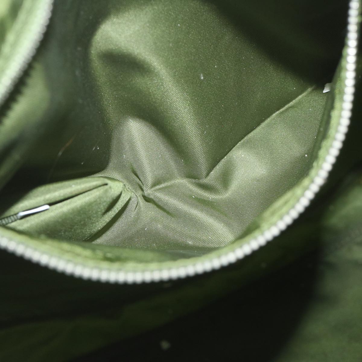 PRADA Tote Bag Nylon Green Auth 61709